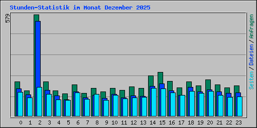 Stunden-Statistik im Monat Dezember 2025